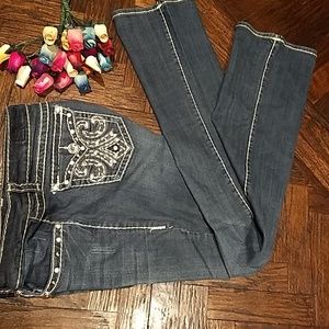NEWAdol.jeans with Silver Studs and clear crystals